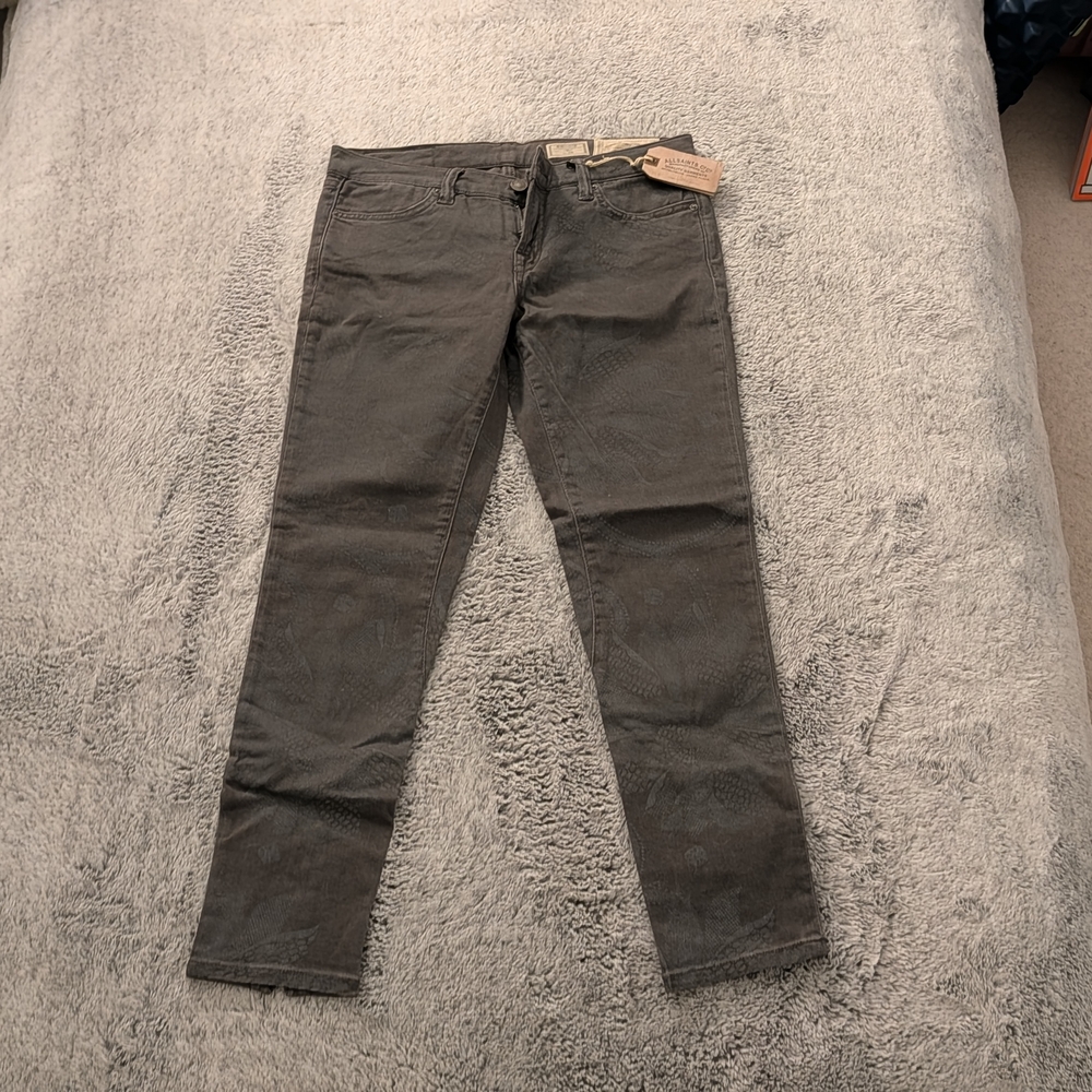All Saints Charcoal Denim Pants